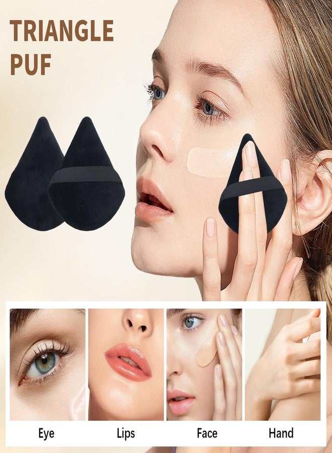 braxan Triangle Makeup Powder Puff, 60pcs Setting Powder Puffs, This Cosmetic Wedges For Face, Under Eyes And Neck, Velvet Material - Image 5